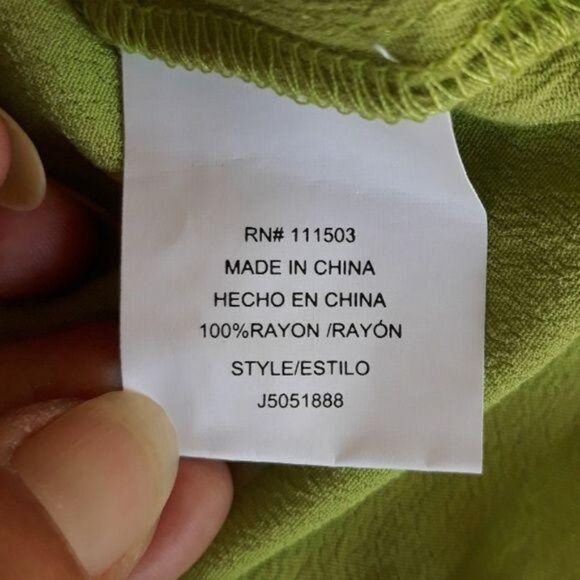 June & Hudson Shorts High Waisted Paperbag Tie Waist Cheeky Ruffle Hem Lime Sz S - Picture 7 of 8